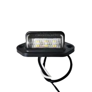 مصباح صغير 6 مصابيح LED لوحة رقم رخصة ضوء جانبي للشاحنات متعددة الأغراض مقطورة عربة RV مقطورة دراجة نارية مصباح إشارة مقاوم للماء E4 معتمد