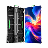 Écran LED mural extérieur haute luminosité P4.8 pour location, affichage sans soudure, installation suspendue pour événements de lancement de marques