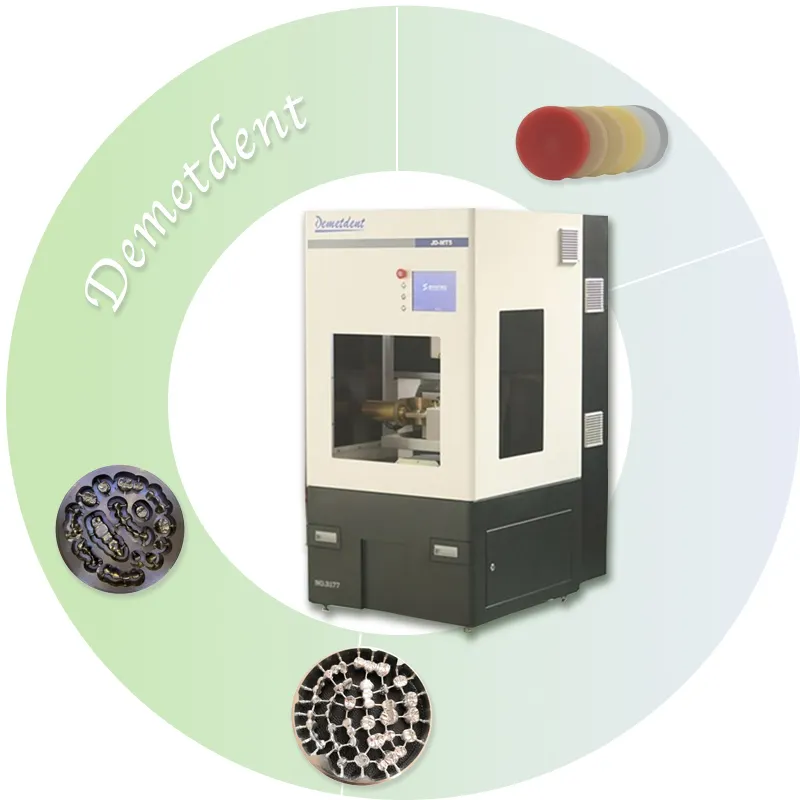 Dudukan kamera CAD 5 sumbu terbaik CNC Dental Lab Titan mesin penggilingan untuk potongan kering dan basah Resin keramik kaca Titanium zirkonia