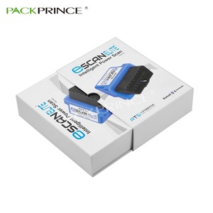 Chất lượng cao sản phẩm điện tử quà tặng bao bì trắng EVA Inlay in giấy tùy chỉnh hộp sách với trượt Bìa - Product Image 2