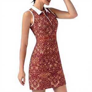 Vestido deportivo de verano con nuevo diseño, transpirable, con cremallera y cuello alto, para yoga, tenis y equipo femenino. - Product Image 1
