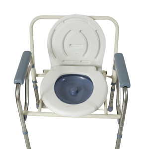 Chaise de toilette semi-acier réglable avec siège de toilette pour personnes âgées et femmes enceintes, taille standard, style moderne - Product Image 1