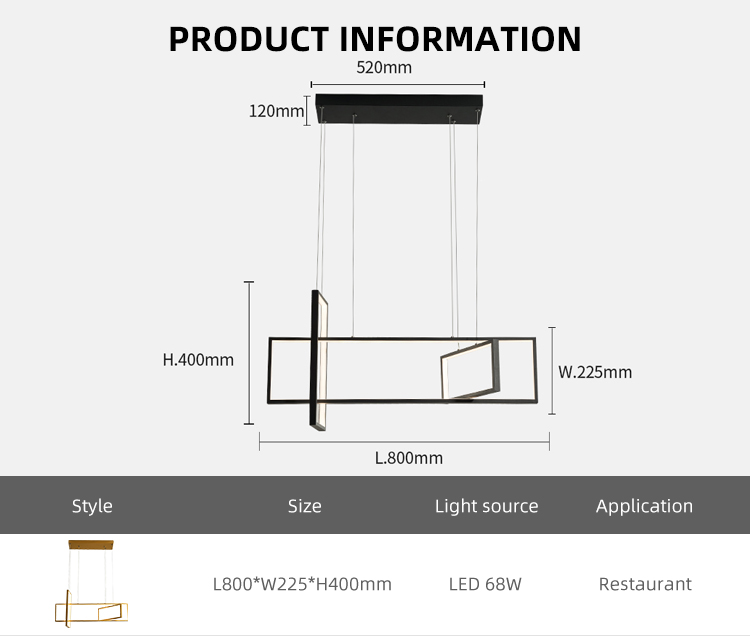 Hot Selling Wholesale Modern Indoor Restaurant Decoration Led Chandelier Pendant Lights