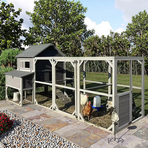 กรงไก่คุณภาพสูงขนาดใหญ่ กันน้ำ ทำจากไม้ สำหรับสัตว์เลี้ยงกลางแจ้ง - Product Image 2