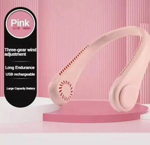Ventilateur de cou portable sans pales rechargeable 2026, nouveau modèle longue durée, 3 vitesses, mini-refroidisseur d'air pour sports d'été en extérieur - Product Image 4