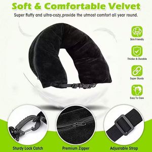 Échantillon Gratuit - Vente Flash : Oreiller de Voyage Ergonomique en U Multifonctionnel avec Rangement pour Vêtements - Idéal Avion - Product Image 3