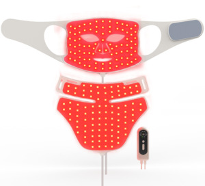 Masker Leher Silikon 4 Warna dengan Seri Pendamping Baru 525nm 590nm 660nm 850nm Masker Wajah LED Terapi Cahaya Merah <span class=keywords><strong>Alat</strong></span> Kecantikan Leher - Product Image 4