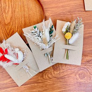 Tarjetas con Ramos de Flores Secas Estilo Bohemio Ecológicas para Mensajes Escritos a Mano, Decoración para el Día de la Madre y <span class=keywords><strong>Cumpleaños</strong></span> - Product Image 6