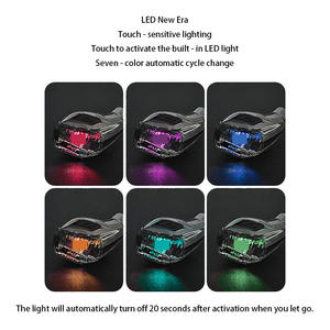 ユニバーサルカーモディファイドプレミアム発光クリスタルギアシフトノブカスタムLEDライトギアヘッド - Product Image 4