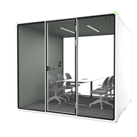 Hecor Cabine de travail extérieure préfabriquée, maison modulaire personnalisée, bureau insonorisé, cabine téléphonique préfabriquée