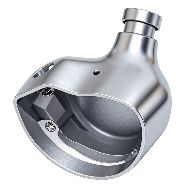 Aluminum Earphone Shell CNC Machining Parts Custom Five Axis Alloy Housing Components for Audio Device Assembly