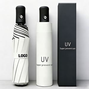 Factory Wholesale Custom Logo Rainproof <b>Windproof</b> 8 Bone Promo Business Gift 3 Fold Portable Outdoor <b>Umbrella</b> for Rain - Product Image 1