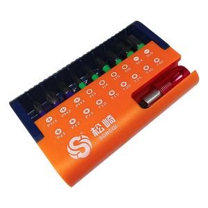Songqi 1/4 "Hex Shank vít trình điều khiển thiết lập 18 + 1 cái 25 mét từ đầu tuốc nơ vít bit với pH/PZ/Torx/SL/Hex loạt - Product Image 2