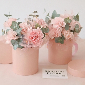 Cajas de Flores Redondas de 12x12.6cm para el Día de San Valentín, <span class=keywords><strong>Caja</strong></span> de Regalo <span class=keywords><strong>Floral</strong></span> para Rosas, <span class=keywords><strong>Caja</strong></span> de Regalo para Rosas - Product Image 3