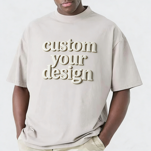 Fabricantes de <span class=keywords><strong>Ropa</strong></span> Personalizada, Camisetas Lisas de Cuello Redondo de 260 g/m² para Hombre, Camiseta Blanca Extra Grande de Algodón de Alta Calidad - Product Image 1