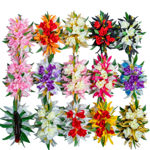 Pinzas para el Cabello con Flores de Tuberosa y Lirio Araña de Seda Artificial, Estilo Hawaiano Kylin, para Mujeres, Baile Hula - Product Image 1
