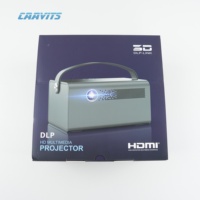 Proyector CAAVITS YHV7 Pro con Batería Integrada, LED de 600 ANSI Lúmenes, DLP 1280X800P, Android 9.0, Control Remoto, Cine en Casa Inteligente, 2G