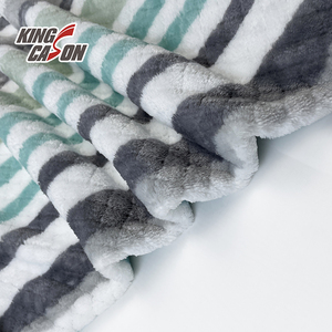 Kingcason Vải Nhà Cung Cấp <span class=keywords><strong>100Poly</strong></span> Hai Bên Mô Hình Vuông Sọc In Mềm Mại Thoải Mái Flannel Lông Cừu Vải Đối Với Trang Chủ Dệt May - Product Image 3