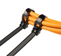 Fabricant d'attaches de câble en nylon réutilisables 7.4MM * 450 MM flexibles attaches de câble réutilisables 7.4MM * 450 MM