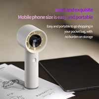 Mini ventilateur électrique portable, batterie 3000 mAh, refroidisseur d'air personnel, vitesses réglables, moteur silencieux sans balais, pour l'extérieur