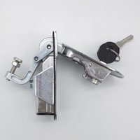 Loquet à levier de compression étanche avec bouton-poussoir pour camping-car, caravane et remorque