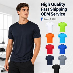 Camisetas Deportivas de Secado Rápido para Hombre, con Logotipo Personalizado al por Mayor, de Alta Calidad, para Senderismo, Camping, Running, Deportes al Aire Libre, Directo de Fábrica - Product Image 1