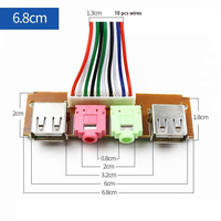 Omputer-panel frontal de 6,8/7,4/7,8 cm, carcasa de PC