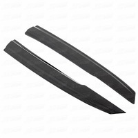 Visera de Ventana de Fibra de Carbono Protector de Sol y Lluvia para Honda Civic Type-R FK7 FK8 2018-2021