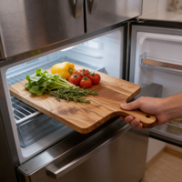 Planche à découper et plateau de service en bois d'olivier, planche à découper en bois d'olivier pour la cuisine, planche à découper artisanale en bois d'olivier avec poignée