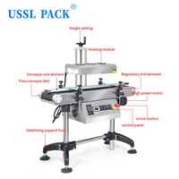 Scelleuse de bouchons de type convoyeur ZP100 pour conteneurs en plastique et en verre, ligne d'emballage de boissons et d'aliments, machine de scellage de bouteilles par induction en ligne