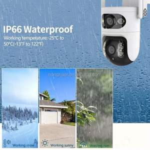 Caméra IP PTZ intelligente sans fil WiFi Hongnaer 6MP à double objectif pour vidéos extérieures, surveillance domestique 360°, sécurité réseau WiFi - Product Image 6