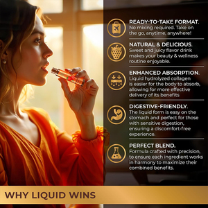 Boisson beauté à la biotine, collagène, acide hyaluronique, multivitamines, saveur fraise, faible teneur en sucre, pour des ongles forts et une peau éclaircie (OEM/ODM). - Product Image 4
