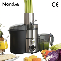 Extracteur de jus commercial Mond.uk 1000W, goulotte large de 85 mm, pour fruits entiers, rendement élevé de 95 %, centrifugeuse à jus