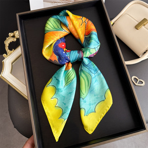 Lemon Print Satin <strong>Scarf</strong> for Women Silk Feel <strong>Square</strong> <strong>Scarf</strong> Fruit Pattern <strong>Scarf</strong> Italian Inspired Lemon <strong>Square</strong> <strong>Scarf</strong> 27 Inch OEM/ODM - Product Image 4