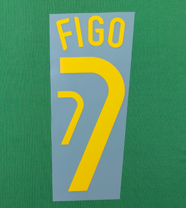 Numéro d'estampage à chaud Super a Retro 2006 C.<span class=keywords><strong>RONALDO</strong></span> <span class=keywords><strong>FIGO</strong></span> - Product Image 2