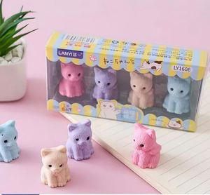 X920 MAI-K65 Nuevo Set de Papelería Escolar Creativo para Niñas, Borrador de Goma Ecológico 3D con Forma de Animal de Dibujos Animados Kawaii para Niños - Product Image 2