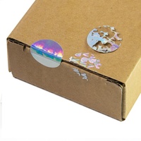 Étiquettes autocollantes personnalisées holographiques en rouleau, imperméables, transparentes, avec impression PSA, hologramme rond inviolable pour l'authenticité
