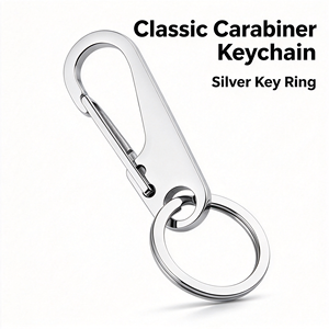Factory Supplies Stainless Steel Waist Keychains, High-end Car Keychains with Keyring <strong>Brackets</strong>, Customized logo Carving Pendants - Product Image 2