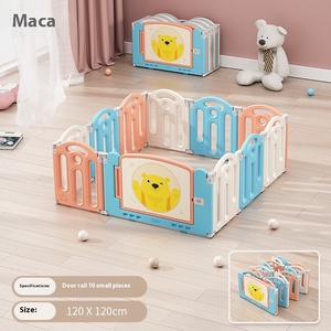Moderno Macaron protezione box per bambini per il bambino gattonare & giochi di plastica resistente recinto per il soggiorno - Product Image 6