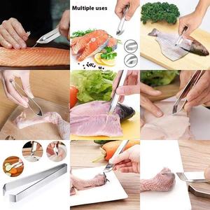 Pince à épiler en acier inoxydable et silicone durable pour poils fins, type « pied de cochon » et « arête de poisson », résistante au lave-vaisselle, vente en gros - Product Image 2