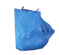 Sac intérieur industriel en polyéthylène bleu à soufflet latéral PE Easy Open pour emballage plat avec tube plastique