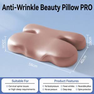 Almohada <span class=keywords><strong>de</strong></span> Espuma Viscoelástica Antiarrugas con Suspensión Facial, Cero Presión, Hueco para Orejas, Soporte Cervical para Dormir <span class=keywords><strong>de</strong></span> Lado o Boca Arriba - Product Image 5