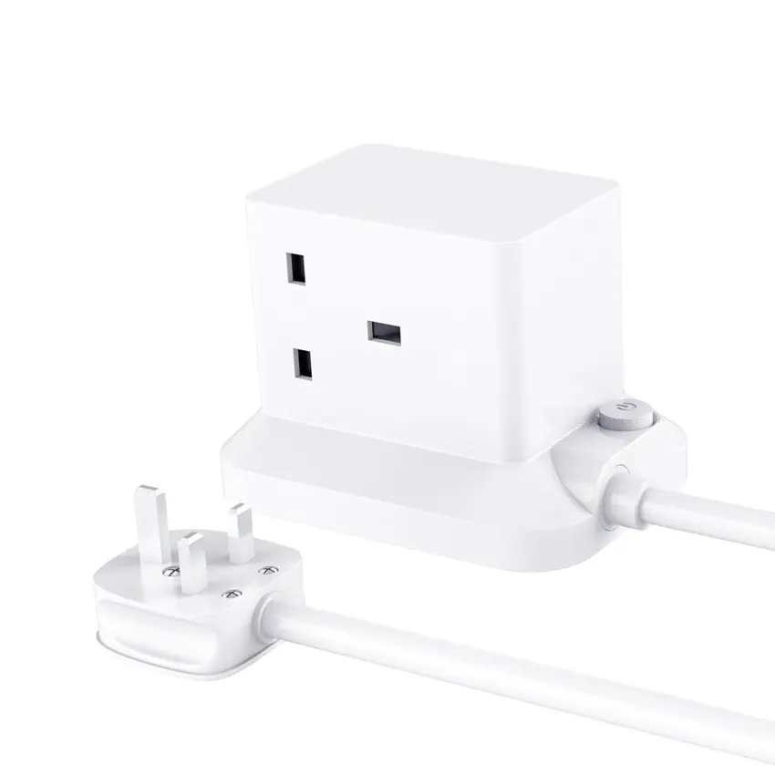 Leishen Ce Anh Đến Hoa Kỳ Du Lịch Cắm Adapter BS Tiêu Chuẩn 250V/13A 6-Trong-1 3 Cách Ổ Cắm Anh Cube Power Adapter Với 2 USB A + Loại C