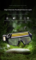 Linterna frontal LED recargable por USB para la cabeza, ideal para camping, running, pesca, niebla y uso marino.