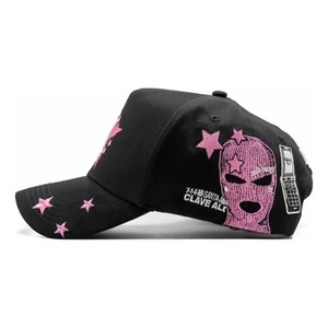 Gorra de Béisbol Estructurada de Alta Calidad en Tela de Gamuza Sintética Negra, Personalizada con Logotipo H Bordado en 3D Estilo Hip <span class=keywords><strong>Hop</strong></span> - Product Image 3