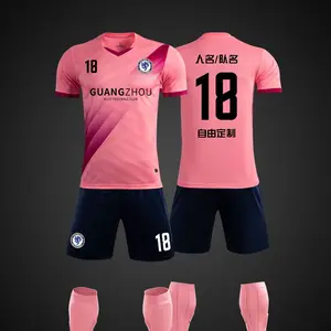 Customized sublimation printing design football jersey shirt uniforms set soccer shorts kits Soccer jersey sets