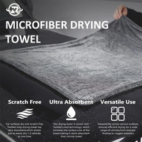 Serviette de séchage pour voiture 1200 GSM, sans rayures, absorption rapide, sans traces, pour le detailing automobile, serviettes de séchage en microfibre