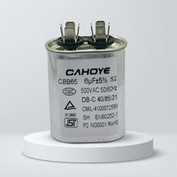 Condensateur de compresseur Hongye CBB65 20-50F, boîtier en aluminium, -40°C-85°C, 450VAC pour climatisation et déshumidificateur industriel