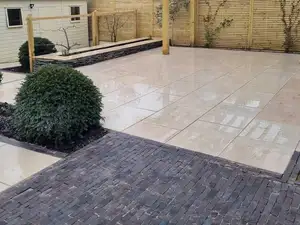 SHIHUI beliebter Naturstein Furnier Villa Außen Dekor Ägypten Sahne Kalkstein Stein-Wandverkleidung Paneel