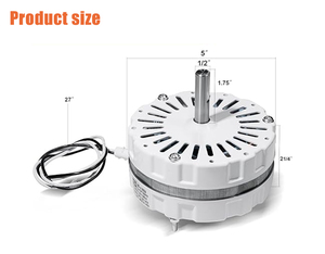 1/10HP F0510B2944 F0510B2497 Moteur de ventilateur de grenier à évent électrique de remplacement pour moteur de ventilateur de toit des séries 1800 et 2000 - Product Image 4